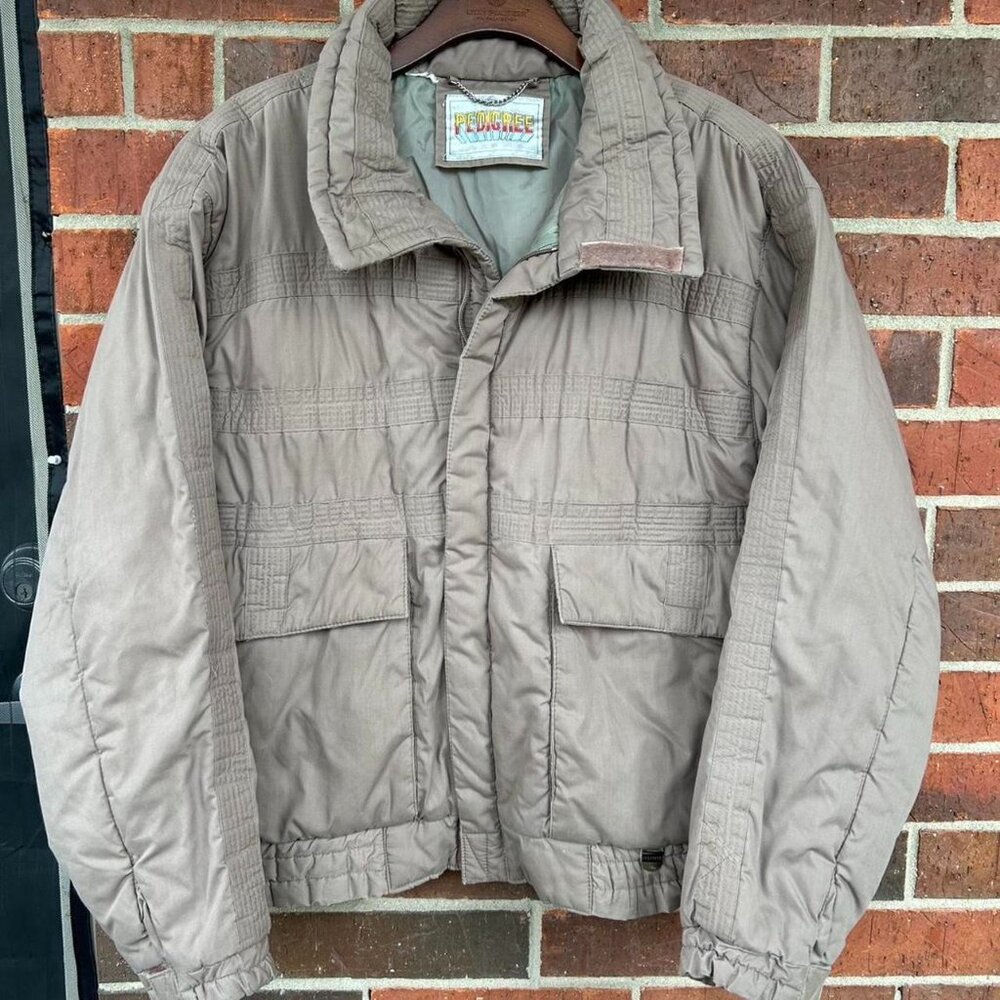Vintage Pedigree Taupe Puffer Jacket